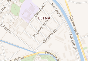 Veleslavínova v obci Olomouc - mapa ulice