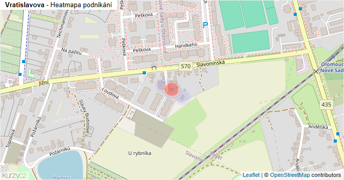 Vratislavova - mapa podnikání