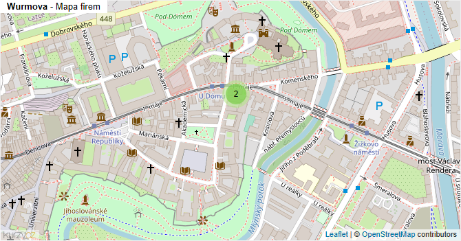 Wurmova - mapa firem