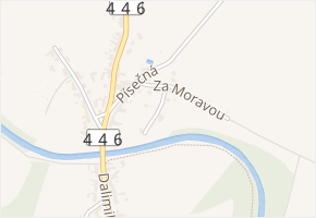 Za Moravou v obci Olomouc - mapa ulice