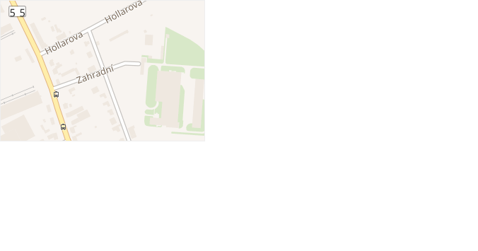 Zahradní v obci Olomouc - mapa ulice