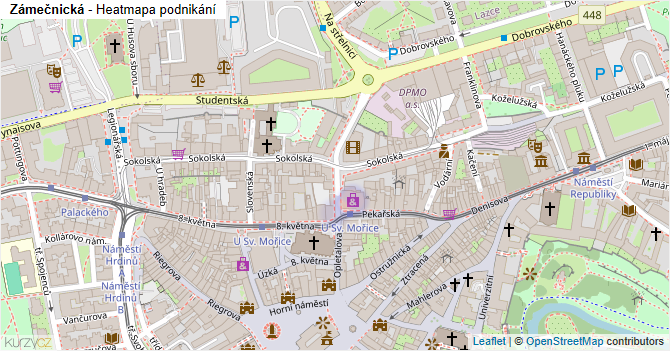 Zámečnická - mapa podnikání