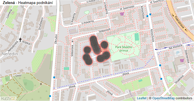 Zelená - mapa podnikání