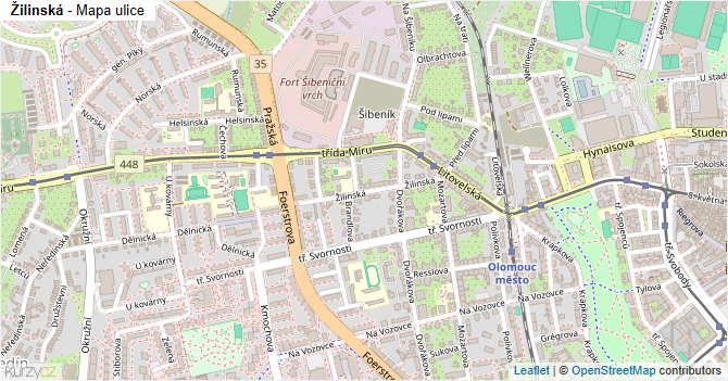 Žilinská - mapa ulice