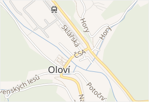 ČSA v obci Oloví - mapa ulice