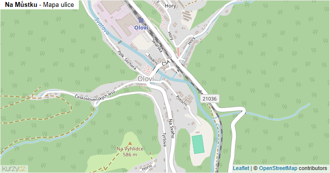 Na Můstku - mapa ulice