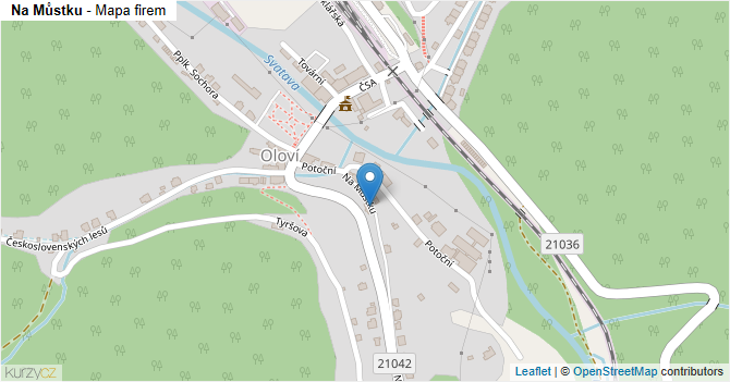 Na Můstku - mapa firem