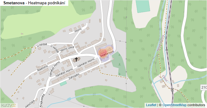 Smetanova - mapa podnikání