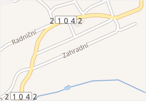 Zahradní v obci Oloví - mapa ulice