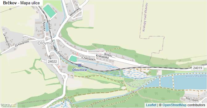 Brčkov - mapa ulice