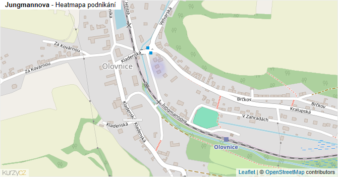 Jungmannova - mapa podnikání