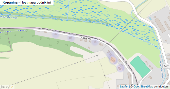 Kopanina - mapa podnikání