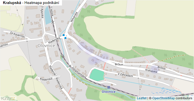 Kralupská - mapa podnikání