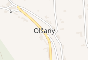Olšany v obci Olšany - mapa části obce