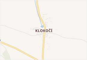 Klokočí v obci Olší - mapa části obce
