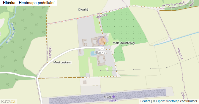 Hláska - mapa podnikání