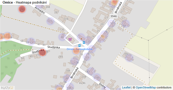 Omice - mapa podnikání