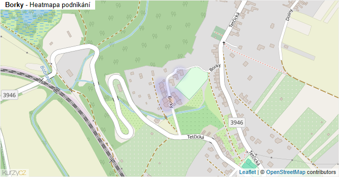 Borky - mapa podnikání