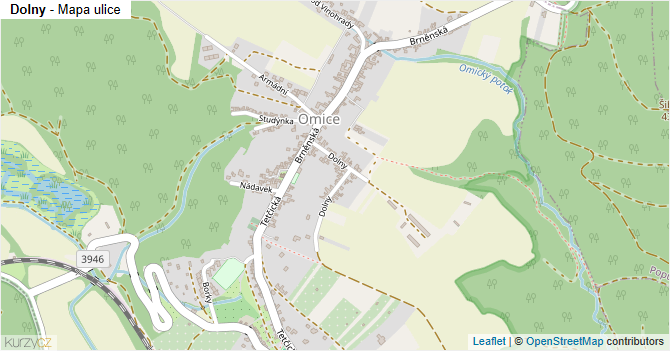 Dolny - mapa ulice