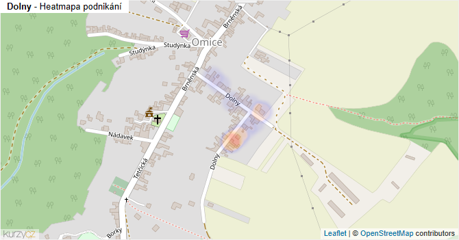Dolny - mapa podnikání