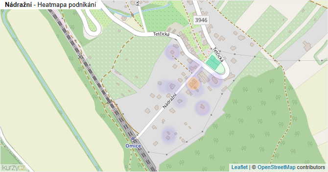 Nádražní - mapa podnikání