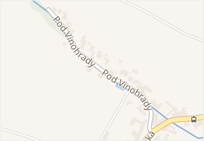 Pod Vinohrady v obci Omice - mapa ulice