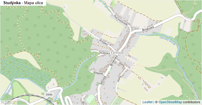 Studýnka - mapa ulice