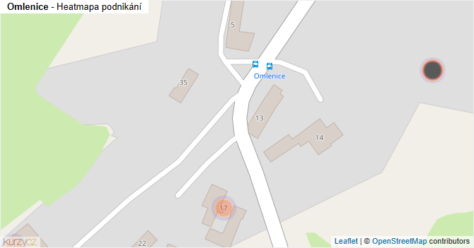 Omlenice - mapa podnikání