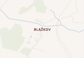 Blažkov v obci Omlenice - mapa části obce