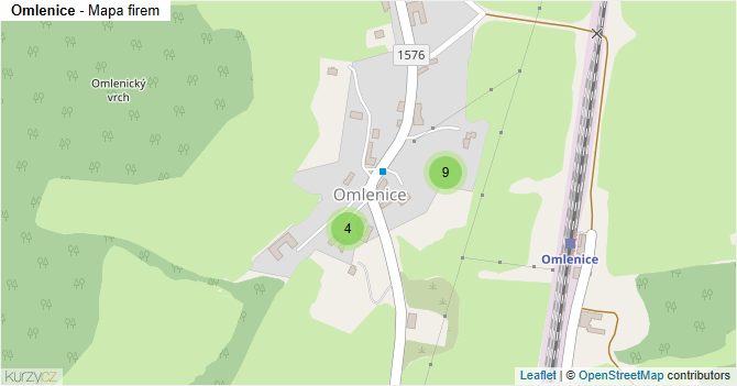 Omlenice - mapa firem