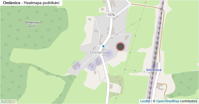 Omlenice - mapa podnikání