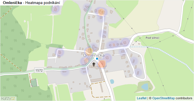 Omlenička - mapa podnikání