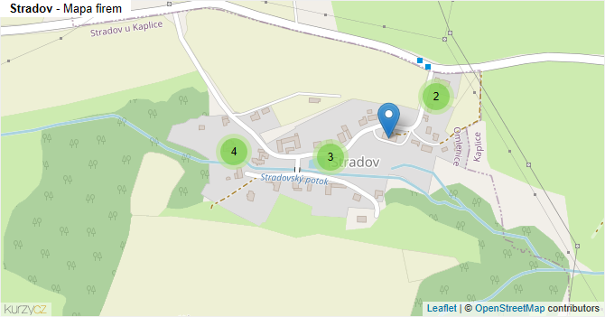 Stradov - mapa firem