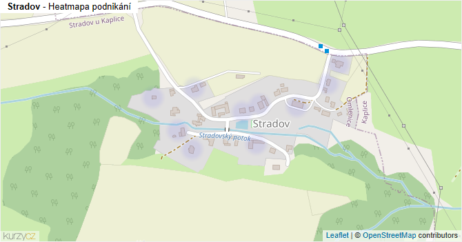 Stradov - mapa podnikání