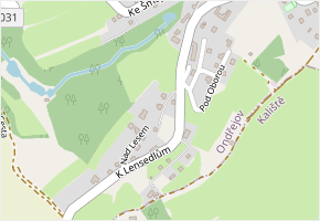 Nad Rybníkem v obci Ondřejov - mapa ulice
