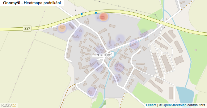 Onomyšl - mapa podnikání
