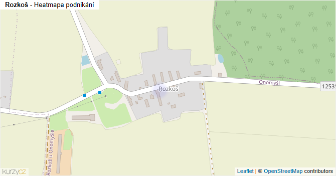 Rozkoš - mapa podnikání
