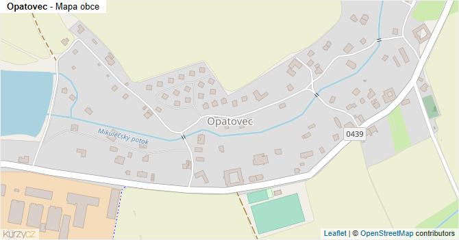 Opatovec - mapa obce