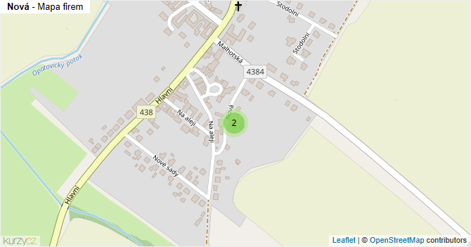 Nová - mapa firem