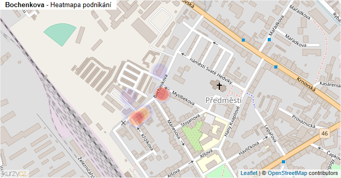Bochenkova - mapa podnikání