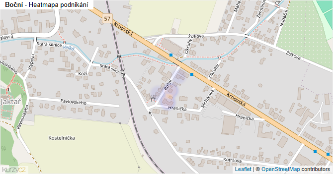 Boční - mapa podnikání