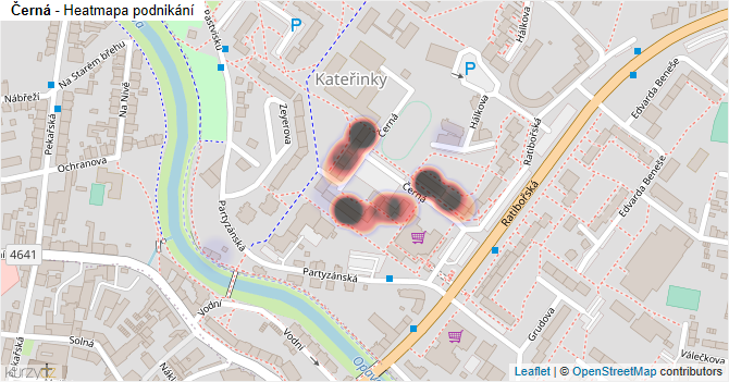 Černá - mapa podnikání