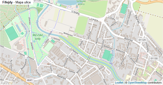 Fifejdy - mapa ulice