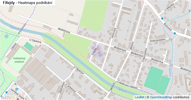 Fifejdy - mapa podnikání