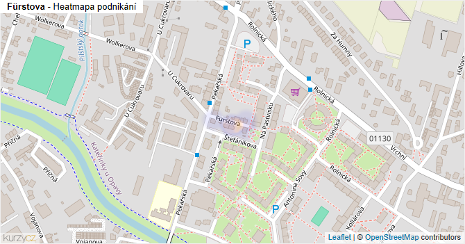 Fürstova - mapa podnikání