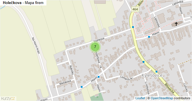Holečkova - mapa firem