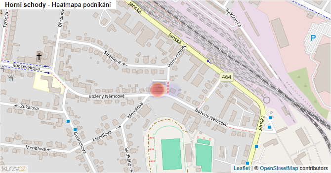 Horní schody - mapa podnikání
