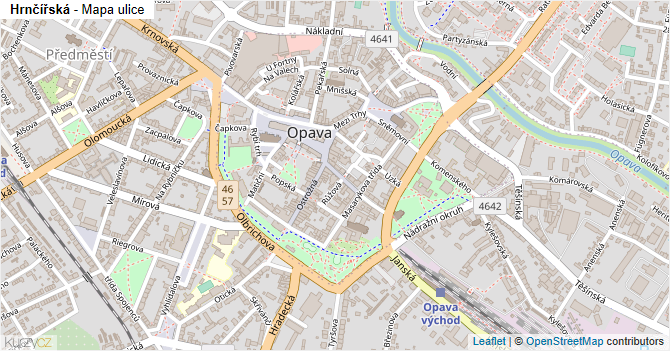 Hrnčířská - mapa ulice