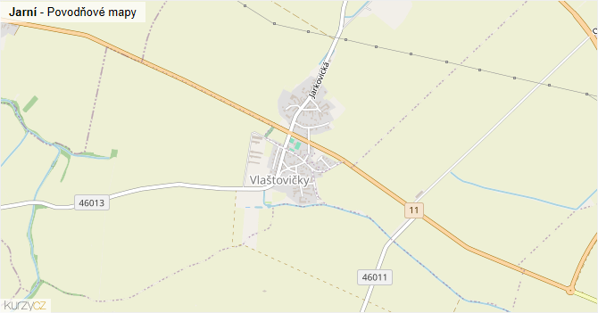 Jarní - záplavové mapy stoleté vody