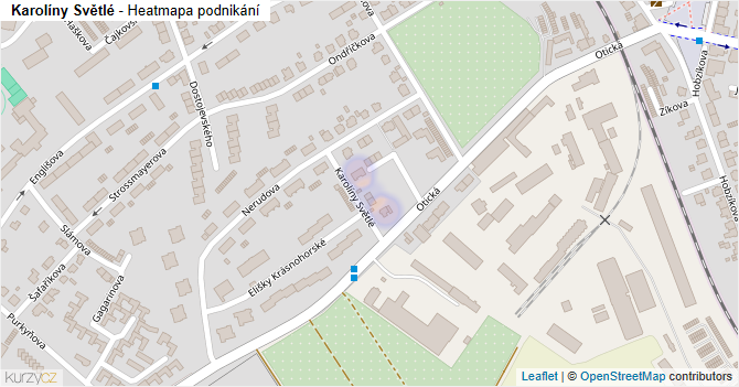 Karolíny Světlé - mapa podnikání